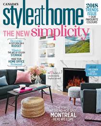 Style at Home Canada - January 2018 - Download