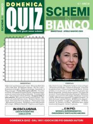 Domenica Quiz Schemi in Bianco - Aprile-Maggio 2024 - Download