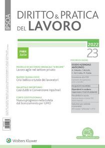 Diritto e Pratica del Lavoro N.23 - 11 Giugno 2022 - Download