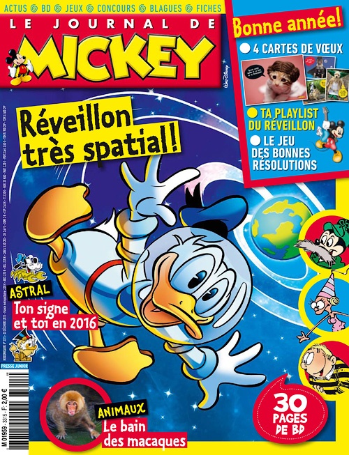 Le Journal de Mickey - 30 Decembre 2015 au 5 Janvier 2016