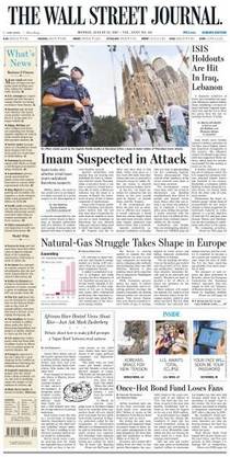 The Wall Street Journal Europe — 21 August 2017 - Download